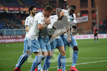 2020-02-23 - Esultanza Lazio dopol la rte del momentaneo 0 a 1 - GENOA VS LAZIO - ITALIAN SERIE A - SOCCER