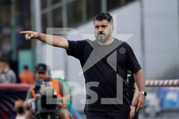2020-06-28 - Rino Gattuso head coach of Napoli gestures during match between Spal  - NAPOLI VS SPAL - ITALIAN SERIE A - SOCCER