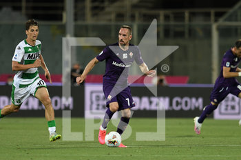 2020-07-01 - Franck Ribery (Fiorentina) in azione - FIORENTINA VS SASSUOLO - ITALIAN SERIE A - SOCCER