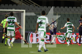 2020-07-01 - Gregoire Defrel (Sassuolo) segna il secondo gol  - FIORENTINA VS SASSUOLO - ITALIAN SERIE A - SOCCER