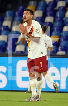 2020-07-05 - Lorenzo Pellegrini of Roma gestures during match Serie A TIM between SSC Napoli and AS Roma on July 05 2020 in Naples (Italy) at San Paolo Stadium Photo LPS/MARCO IORIO - NAPOLI VS ROMA - ITALIAN SERIE A - SOCCER