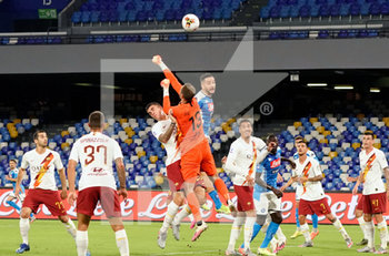 2020-07-05 - Kostas Manolas of Napoli in action during match Serie A TIM between SSC Napoli and AS Roma on July 05 2020 in Naples (Italy) at San Paolo Stadium Photo LPS/MARCO IORIO - NAPOLI VS ROMA - ITALIAN SERIE A - SOCCER