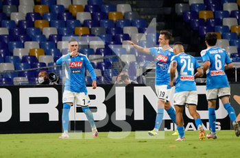 2020-07-05 - Jose’ Callejon of Napoli celebrates after scoring his first gol during match Serie A TIM between SSC Napoli and AS Roma on July 05 2020 in Naples (Italy) at San Paolo Stadium Photo LPS/MARCO IORIO - NAPOLI VS ROMA - ITALIAN SERIE A - SOCCER