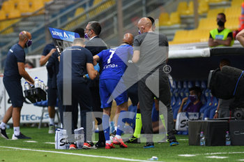 2020-07-05 - Franck Ribery of ACF Fiorentina injured during the match - PARMA VS FIORENTINA - ITALIAN SERIE A - SOCCER