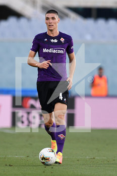 2020-07-08 - Nikola Milenkovic of ACF Fiorentina in action - FIORENTINA VS CAGLIARI - ITALIAN SERIE A - SOCCER