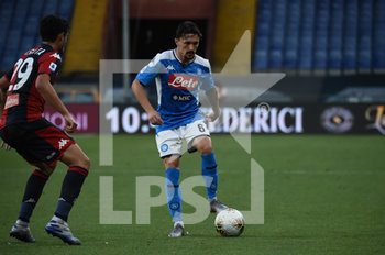 2020-07-08 - Francesco Cassata (Genoa), Mario Rui (Napoli) - GENOA VS NAPOLI - ITALIAN SERIE A - SOCCER
