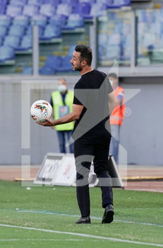 2020-07-11 - Roberto De Zerbi head coach of Sassuolo gestures during match Serie A TIM between SS Lazio and US Sassuolo on July 11 2020 in Rome (Italy) at Olimpico Stadium Photo LPS/MARCO IORIO - LAZIO VS SASSUOLO - ITALIAN SERIE A - SOCCER