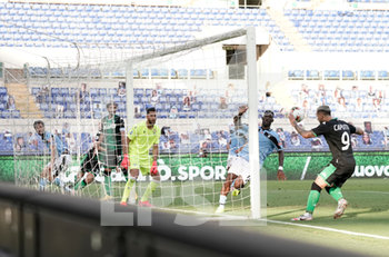 2020-07-11 - Francesco Caputo of Sassuolo (9) scores the gol of victory during match Serie A TIM between SS Lazio and US Sassuolo on July 11 2020 in Rome (Italy) at Olimpico Stadium Photo LPS/MARCO IORIO - LAZIO VS SASSUOLO - ITALIAN SERIE A - SOCCER