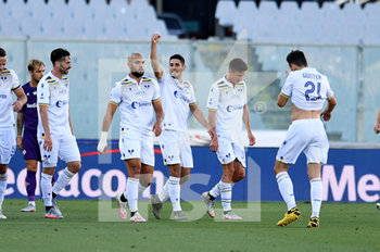 2020-07-12 - Davide Faraoni of Hellas Verona celebrates after scoring a goal  - FIORENTINA VS HELLAS VERONA - ITALIAN SERIE A - SOCCER