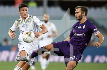 2020-07-12 - German Pezzella of ACF Fiorentina in action against Matteo Pessina of Hellas Verona  - FIORENTINA VS HELLAS VERONA - ITALIAN SERIE A - SOCCER