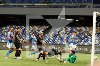 2020-07-12 - Di Lorenzo Giovanni of Napoli scores his first goal)in action during match Serie A TIM between SSC Napoli and AC Milan on July 12,2020 in Naples (Italy) at San Paolo Stadium Photo LPS/MARCO IORIO - NAPOLI VS MILAN - ITALIAN SERIE A - SOCCER