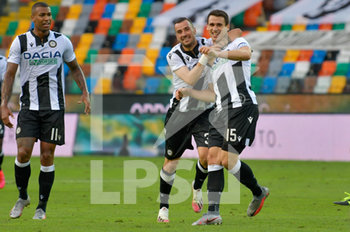 2020-07-12 - Kevin Lasagna (Udinese Calcio)  celebrate after scoring - UDINESE VS SAMPDORIA - ITALIAN SERIE A - SOCCER