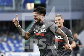 2020-07-19 - NAPOLI-ITALY JULY 2020,19 Rodrigo Javier De Paul of Udinese celesbrate after scoring his first goal during the match Serie A TIM between SSC Napoli and Udinese on July 19,2020 in Naples (Italy) at San Paolo Stadium Photo LPS/MARCO IORIO - NAPOLI VS UDINESE - ITALIAN SERIE A - SOCCER