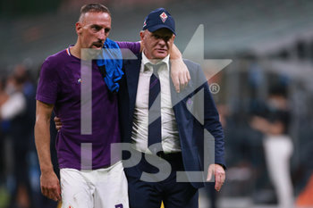 2020-07-22 - Franck Ribery (Fiorentina) e L'allenatore Giuseppe Iachini (Fiorentina) - INTER VS FIORENTINA - ITALIAN SERIE A - SOCCER