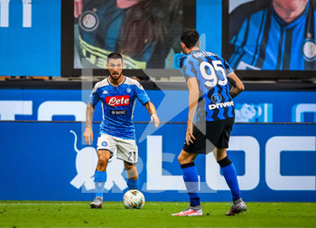 2020-07-28 - Matteo Politano of SSC Napoliduring the Serie A 2019/20 match between FC Internazionale vs SSC Napoli at the San Siro Stadium, Milan, Italy on July 28, 2020 - Photo Fabrizio Carabelli - INTER VS NAPOLI - ITALIAN SERIE A - SOCCER