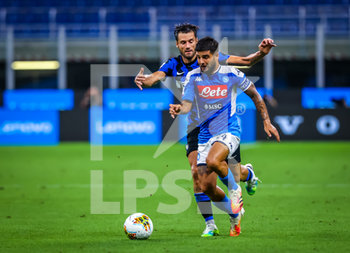 2020-07-28 - Lorenzo Insigne of SSC Napoli during the Serie A 2019/20 match between FC Internazionale vs SSC Napoli at the San Siro Stadium, Milan, Italy on July 28, 2020 - Photo Fabrizio Carabelli - INTER VS NAPOLI - ITALIAN SERIE A - SOCCER