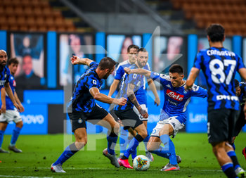 2020-07-28 - Eljif Elmas of SSC Napoli during the Serie A 2019/20 match between FC Internazionale vs SSC Napoli at the San Siro Stadium, Milan, Italy on July 28, 2020 - Photo Fabrizio Carabelli - INTER VS NAPOLI - ITALIAN SERIE A - SOCCER