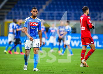 2020-07-28 - Faouzi Ghoulam of SSC Napoli during the Serie A 2019/20 match between FC Internazionale vs SSC Napoli at the San Siro Stadium, Milan, Italy on July 28, 2020 - Photo Fabrizio Carabelli - INTER VS NAPOLI - ITALIAN SERIE A - SOCCER