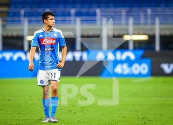 2020-07-28 - Hirving Lozano of SSC Napoli during the Serie A 2019/20 match between FC Internazionale vs SSC Napoli at the San Siro Stadium, Milan, Italy on July 28, 2020 - Photo Fabrizio Carabelli - INTER VS NAPOLI - ITALIAN SERIE A - SOCCER