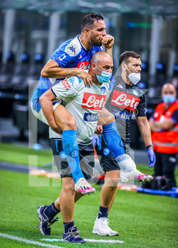2020-07-28 - Nikola Maksimovic of SSC Napoli injured during the match during the Serie A 2019/20 match between FC Internazionale vs SSC Napoli at the San Siro Stadium, Milan, Italy on July 28, 2020 - Photo Fabrizio Carabelli - INTER VS NAPOLI - ITALIAN SERIE A - SOCCER