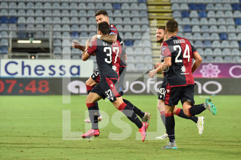 2020-07-29 - Luca Gagliano of Cagliari Calcio, Esultanza, Celebration after scoring goal - CAGLIARI VS JUVENTUS - ITALIAN SERIE A - SOCCER