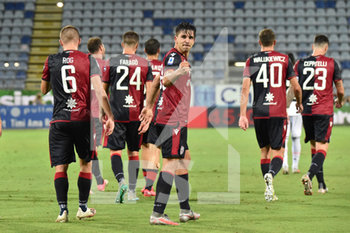 2020-07-29 - Giovanni Simeone of Cagliari Calcio, Esultanza, Celebration after scoring goal - CAGLIARI VS JUVENTUS - ITALIAN SERIE A - SOCCER