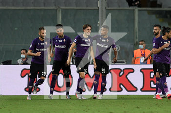 2020-07-29 - Federico Chiesa (Fiorentina) esultanza gol - FIORENTINA VS BOLOGNA - ITALIAN SERIE A - SOCCER