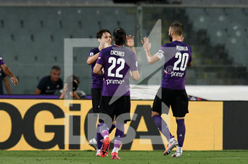 2020-07-29 - Federico Chiesa (Fiorentina) esultanza secondo gol - FIORENTINA VS BOLOGNA - ITALIAN SERIE A - SOCCER
