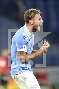 2020-07-29 - Ciro Immobile of SS Lazio celebrates after scoring a goal - LAZIO VS BRESCIA - ITALIAN SERIE A - SOCCER