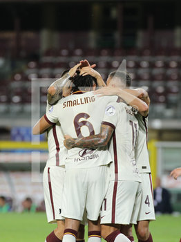 2020-07-29 - AS Roma celebrates the goal of 1-2 - TORINO VS ROMA - ITALIAN SERIE A - SOCCER