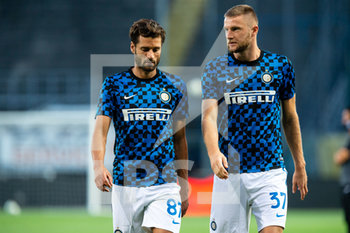 2020-08-01 - Antonio Candreva (FC Internazionale) e Milan Skriniar (FC Internazionale) - ATALANTA VS INTER - ITALIAN SERIE A - SOCCER