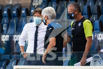 2020-08-01 - Antonio Conte (FC Internazionale) e Gian Piero Gasperini (Atalanta) - ATALANTA VS INTER - ITALIAN SERIE A - SOCCER