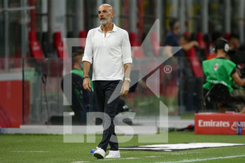 2020-08-01 - Head coach Stefano Pioli (Milan) - MILAN VS CAGLIARI - ITALIAN SERIE A - SOCCER