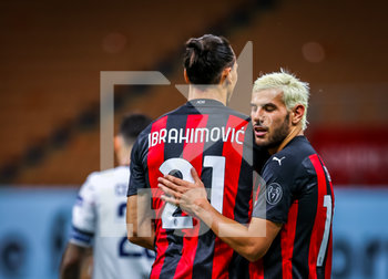 2020-08-01 - Theo Hernandez of AC Milan during the Serie A 2019/20 match between AC Milan vs Cagliari Calcio at the San Siro Stadium, Milan, Italy on August 01, 2020 - Photo Fabrizio Carabelli - MILAN VS CAGLIARI - ITALIAN SERIE A - SOCCER