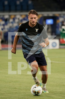 2020-08-01 - Ciro Immobile of Lazio in action during the training before match Serie A TIM between SSC Napoli and SS Lazio on August 1, 2020 in Naples (Italy) at San Paolo Stadium Photo LPS/MARCO IORIO - NAPOLI VS LAZIO - ITALIAN SERIE A - SOCCER