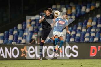 2020-08-01 - Sergej Milinkovic Savic (L) of Lazio and Lorenzo Insigne of Napoli in action during the match Serie A TIM between SSC Napoli and SS Lazio on August 1,2020 in Naples (Italy) at San Paolo Stadium Photo LPS/MARCO IORIO - NAPOLI VS LAZIO - ITALIAN SERIE A - SOCCER