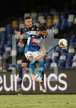 2020-08-01 - Sergej Milinkovic Savic (L) of Lazio and Lorenzo Insigne (R) of Napoli in action during the match Serie A TIM between SSC Napoli and SS Lazio on August 1, 2020 in Naples (Italy) at San Paolo Stadium Photo LPS/MARCO IORIO - NAPOLI VS LAZIO - ITALIAN SERIE A - SOCCER