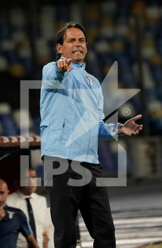 2020-08-01 - Simone Inzaghi head coach of Lazio gestures during the match Serie A TIM between SSC Napoli and SS Lazio on August 1, 2020 in Naples (Italy) at San Paolo Stadium Photo LPS/MARCO IORIO - NAPOLI VS LAZIO - ITALIAN SERIE A - SOCCER