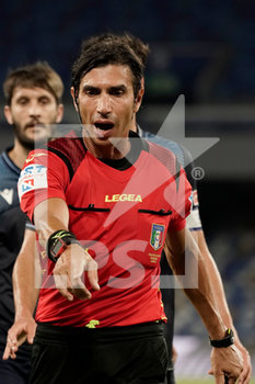 2020-08-01 - Refere Gianpaolo Calvarese in action during the match Serie A TIM between SSC Napoli and SS Lazio on August 1, 2020 in Naples (Italy) at San Paolo Stadium Photo LPS/MARCO IORIO - NAPOLI VS LAZIO - ITALIAN SERIE A - SOCCER