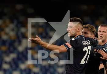 2020-08-01 - Sergej Milinkovic Savic of Lazio gestures during the match Serie A TIM between SSC Napoli and SS Lazio on August 1, 2020 in Naples (Italy) at San Paolo Stadium Photo LPS/MARCO IORIO - NAPOLI VS LAZIO - ITALIAN SERIE A - SOCCER