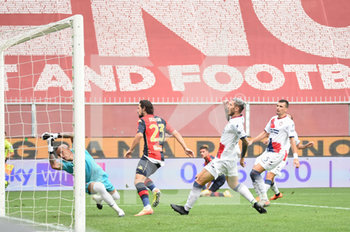 2020-09-20 - Mattia Destro (Genoa) scores a goal - GENOA VS CROTONE - ITALIAN SERIE A - SOCCER