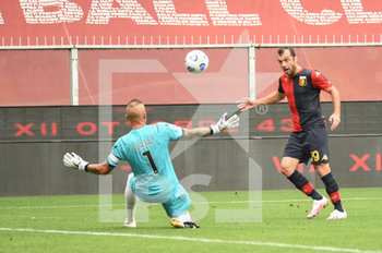 2020-09-20 - Goran Pandev (Genoa) scores a goal  - GENOA VS CROTONE - ITALIAN SERIE A - SOCCER