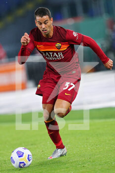 2020-09-27 - Leonardo Spinazzola of Roma in action during the Italian championship Serie A football match between AS Roma and Juventus FC on September 27, 2020 at Stadio Olimpico in Rome, Italy - Photo Federico Proietti / DPPI - AS ROMA VS JUVENTUS FC - ITALIAN SERIE A - SOCCER