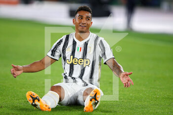 2020-09-27 - Danilo of Juventus reacts during the Italian championship Serie A football match between AS Roma and Juventus FC on September 27, 2020 at Stadio Olimpico in Rome, Italy - Photo Federico Proietti / DPPI - AS ROMA VS JUVENTUS FC - ITALIAN SERIE A - SOCCER