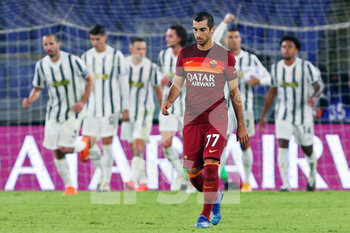 2020-09-27 - Henrikh Mkhitaryan of Roma after Cristiano Ronaldo scoring 1-1 goal during the Italian championship Serie A football match between AS Roma and Juventus FC on September 27, 2020 at Stadio Olimpico in Rome, Italy - Photo Federico Proietti / DPPI - AS ROMA VS JUVENTUS FC - ITALIAN SERIE A - SOCCER