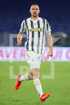 2020-09-27 - Aaron Ramsey of Juventus in action during the Italian championship Serie A football match between AS Roma and Juventus FC on September 27, 2020 at Stadio Olimpico in Rome, Italy - Photo Federico Proietti / DPPI - AS ROMA VS JUVENTUS FC - ITALIAN SERIE A - SOCCER
