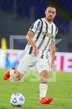 2020-09-27 - Aaron Ramsey of Juventus in action during the Italian championship Serie A football match between AS Roma and Juventus FC on September 27, 2020 at Stadio Olimpico in Rome, Italy - Photo Federico Proietti / DPPI - AS ROMA VS JUVENTUS FC - ITALIAN SERIE A - SOCCER