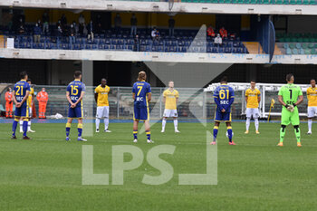 2020-09-27 - one minute of silence before the match - HELLAS VERONA VS UDINESE - ITALIAN SERIE A - SOCCER