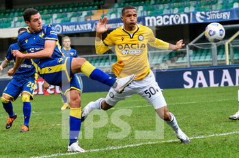 2020-09-27 - Andrea Favilli (Hellas Verona FC) shoot of goal - HELLAS VERONA VS UDINESE - ITALIAN SERIE A - SOCCER