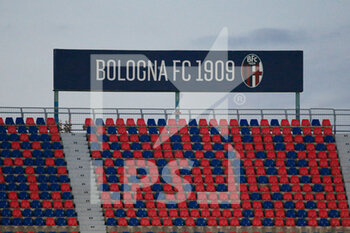 2020-09-28 - Bologna FC Banner and logo - BOLOGNA VS PARMA - ITALIAN SERIE A - SOCCER